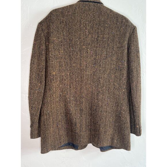 Vintage Liz Claiborne Herringbone Tweed Jacket Size 44 Wool - Picture 2 of 3